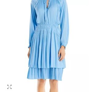 Tahari Sky Blue Long Sleeve Dress